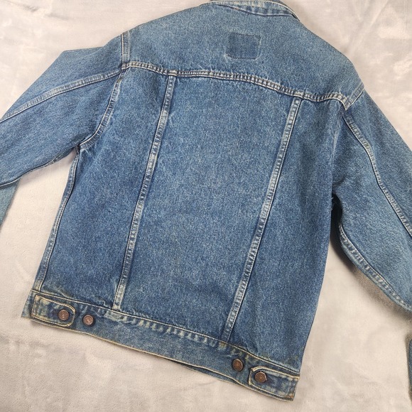 Gap Workforce Denim Vintage Jean Jacket Adult S Rustic Western Farmcore - Picture 7 of 7